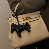 Hermès 2021 Noir Swift and Alligator Touch Rodeo Charm MM