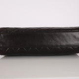 Chanel Bowling Bag Black Lambskin 1996 24K GP