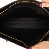 Chanel Bowling Bag Black Lambskin 1996 24K GP