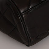Chanel Bowling Bag Black Lambskin 1996 24K GP