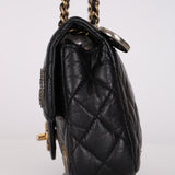 Rare Chanel 2015 Paris-Dubai Mini Medallion Flap Bag