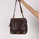 Chanel Triple CC Tote Brown Caviar 1994 24K GP