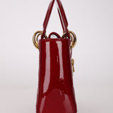 Dior 2019 Red Patent Cannage Mini Lady Dior