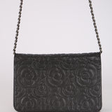 Chanel 2019 Calfskin Camellia Wallet on Chain