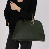 Dior 2012 Forest Green Large Dome Zip Tote