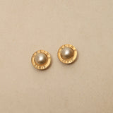 Vintage Celine Pearl Clip-On Earrings