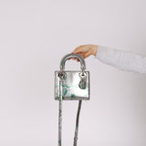 Limited Edition Dior 2015 Metallic Leaves Mini Lady Dior
