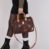 Limited Edition Louis Vuitton 2018 Monogram Grace Coddington Catogram Speedy 30