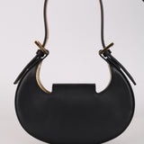 Fendi Black Leather Mini Croissant Bag