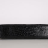 Fendi 1970s Black Lizard Frame Evening Bag