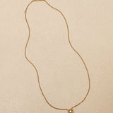 18K Yellow Gold Diamond Pendant Necklace