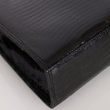 Fendi 1970s Black Lizard Frame Evening Bag