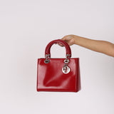 Dior Medium Lady Dior Red Patent 1997