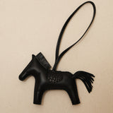 Hermès 2021 Noir Swift and Alligator Touch Rodeo Charm MM