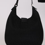 Fendi Black Zucchino Loaf Shoulder Bag