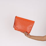 Goyard Goyardine Conti Pouch Orange Coated Canvas