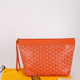 Goyard Goyardine Conti Pouch Orange Coated Canvas