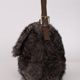 Rare Fendi Raccoon Fur Mama Baguette Bag