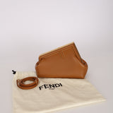 Fendi Cognac Small First Clutch