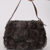 Rare Fendi Raccoon Fur Mama Baguette Bag