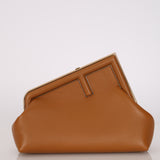 Fendi Cognac Small First Clutch