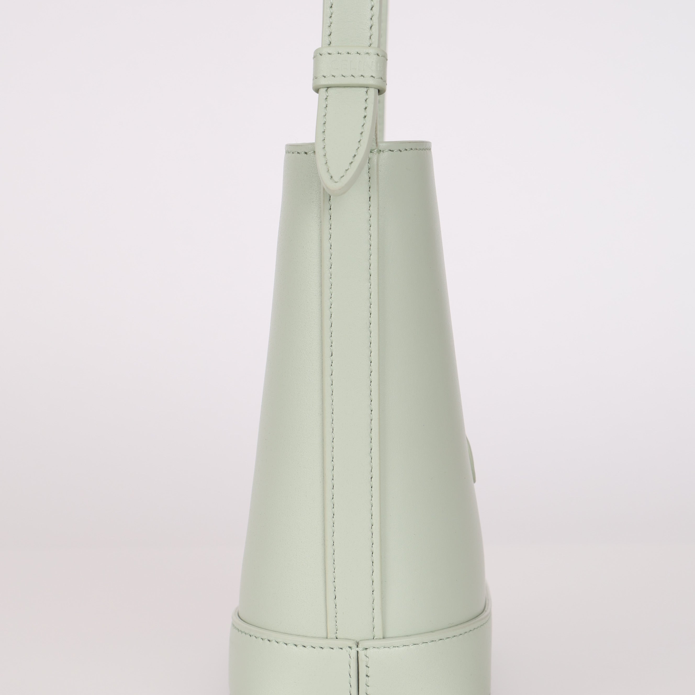 Celine Mini Cuir Triomphe Bucket Bag Mint Smooth Calfskin