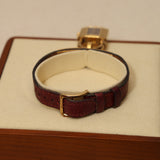 Hermès 1990 Gold Kelly Rough H Watch 20mm