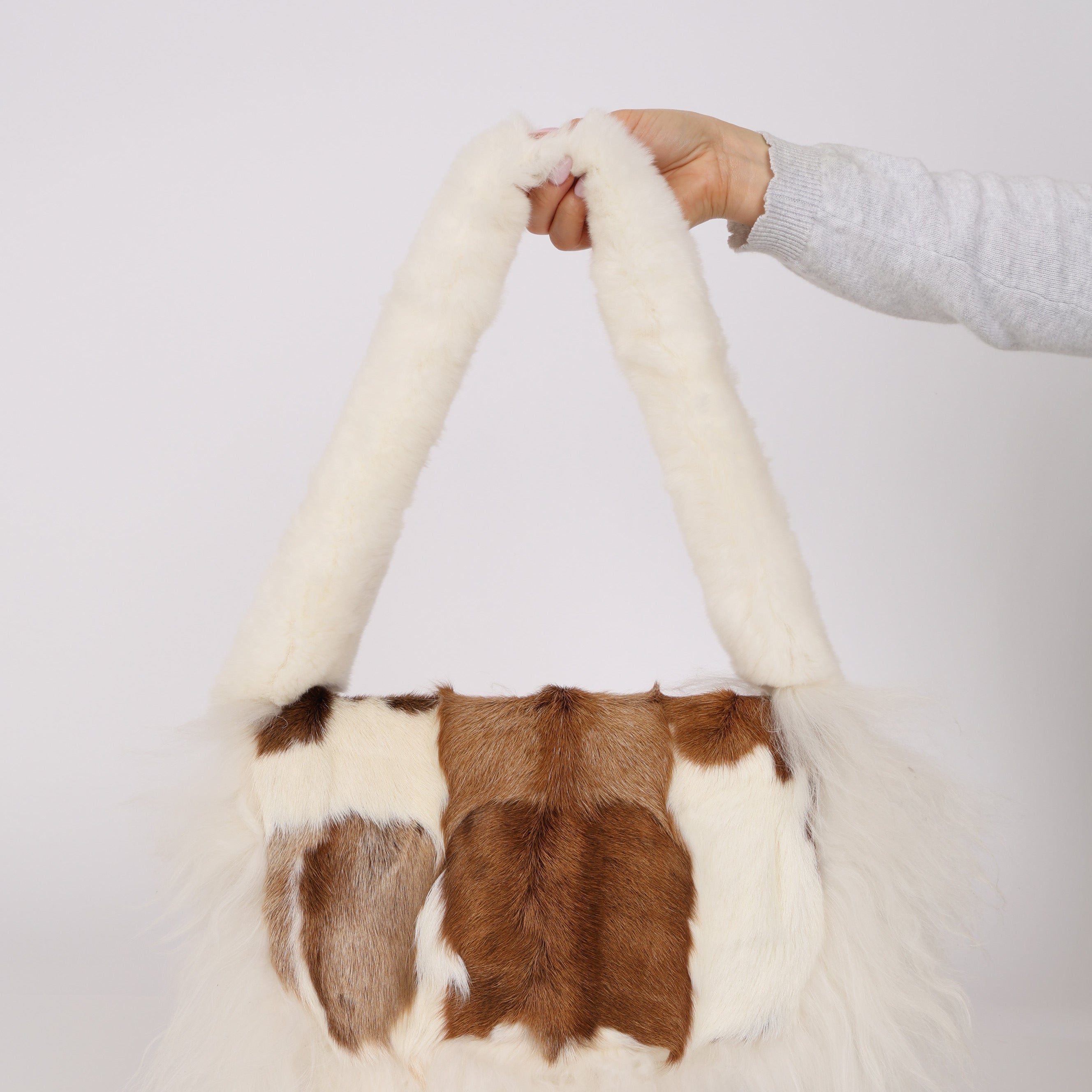 Ultra-Rare Fendi Goat Fur Shoulder Bag