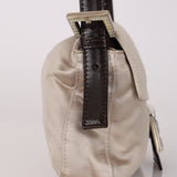 Fendi Dove Grey Satin Crystal Baguette