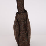 Limited Edition Bottega Veneta Shoulder Bag Canvas Rhinestones