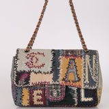 Limited Edition Chanel Jumbo Single Flap Multicolor Patchwork 2012 SHW