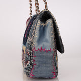 Limited Edition Chanel Jumbo Single Flap Multicolor Patchwork 2012 SHW