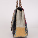 Limited Edition Chanel Jumbo Single Flap Multicolor Patchwork 2012 SHW