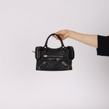 Rare Balenciaga 2016 Metal Plate Stud Mini City Bag