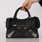 Rare Balenciaga 2016 Metal Plate Stud Mini City Bag