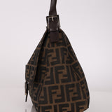 Fendi Zucca Canvas Mama Baguette Bag SHW