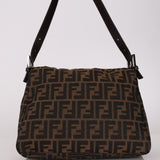 Fendi Zucca Canvas Mama Baguette Bag SHW