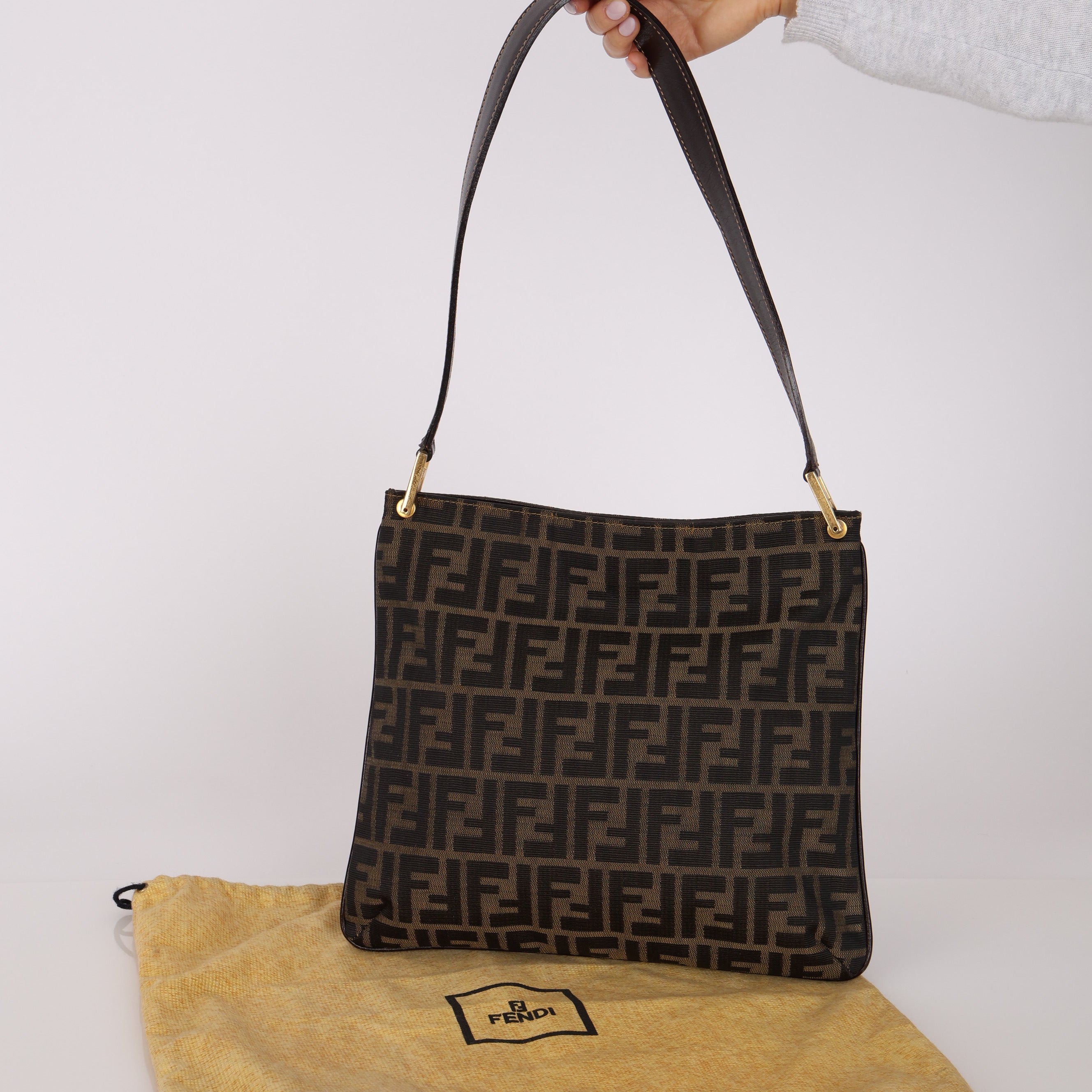 Fendi Zucca Shoulder Tote