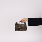 Fendi Tobacco and Beige Zucchino Pouch