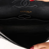 Chanel Medium Classic Double Flap Black Caviar 2004 24K GP