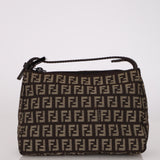 Fendi Tobacco and Beige Zucchino Pouch