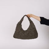 Bottega Veneta Moss Intrecciato Distressed Medium Hobo