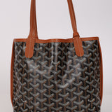 Goyard Black and Tan Mini Anjou Tote