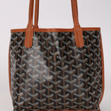 Goyard Black and Tan Mini Anjou Tote
