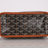 Goyard Black and Tan Mini Anjou Tote