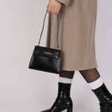 Rare Hermès 1988 Noir Boxcalf Mini Kelly Sellier 20 GHW