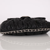 Chanel Medium Chain Around Shoulder Bag Black Lambskin 2016 SHW