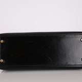 Hermès 1987 Noir Box Kelly 28 Sellier GHW