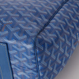 Goyard Sky Blue Goyardine Rouette PM