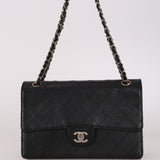 Ultra-Rare Chanel Small Sellier Style Classic Single Flap Black Caviar 1998 SHW